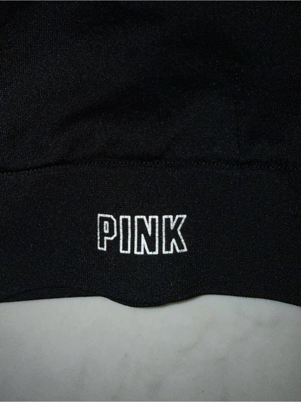 PINK Victoria's Secret Black Athletic bra with Logo